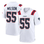 Choea NE.Patriots #55 Jared Wilson Player White Home Game Stitched Jerseys