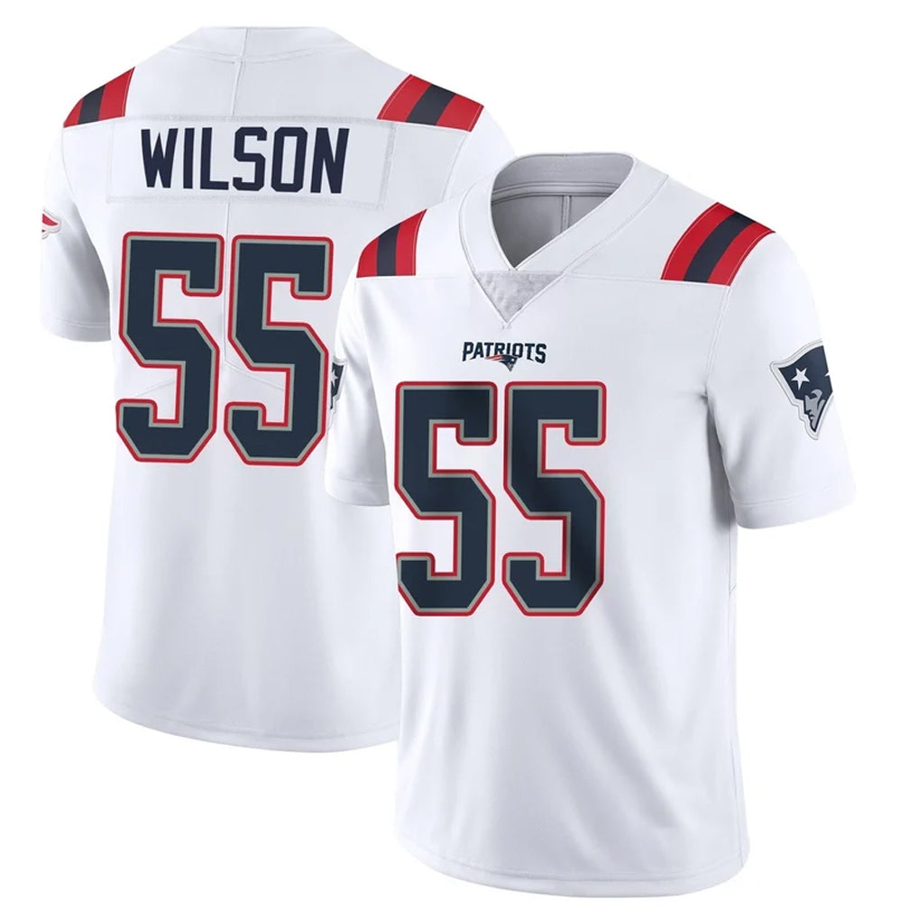 Choea NE.Patriots #55 Jared Wilson Player White Vapor Untouchable Home Game Stitched Jerseys