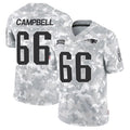 Choea NE.Patriots #66 Will Campbell Player Arctic Camo Salute to Service Limited Stitched Jerseys