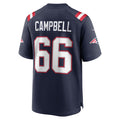 Choea NE.Patriots #66 Will Campbell Player Navy Home Game Stitched Jerseys