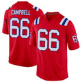 Choea NE.Patriots #66 Will Campbell Player Red Home Game Stitched Jerseys