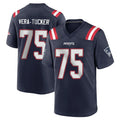 Choea NE.Patriots #75 Alijah Vera-Tucker Player Navy Home Game Stitched Jerseys