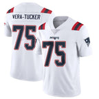 Choea NE.Patriots #75 Alijah Vera-Tucker Player White Vapor Untouchable Home Game Stitched Jerseys