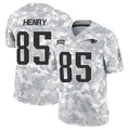 Choea NE.Patriots #85 Hunter Henry Player Arctic Camo Salute to Service Limited Stitched Jerseys