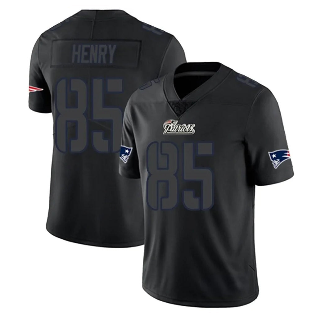 Choea NE.Patriots #85 Hunter Henry Player Black Impact LImited Home Game Stitched Jerseys