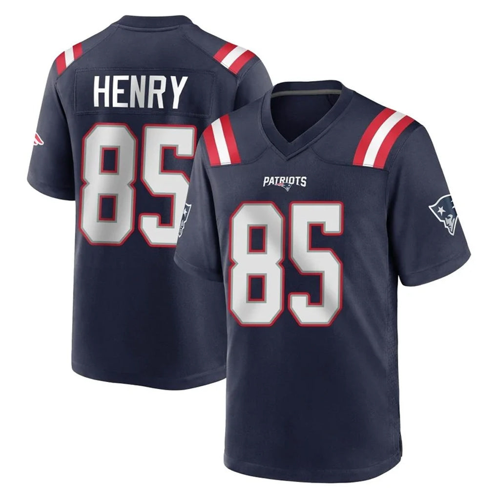 Choea NE.Patriots #85 Hunter Henry Player Navy Home Game Stitched Jerseys
