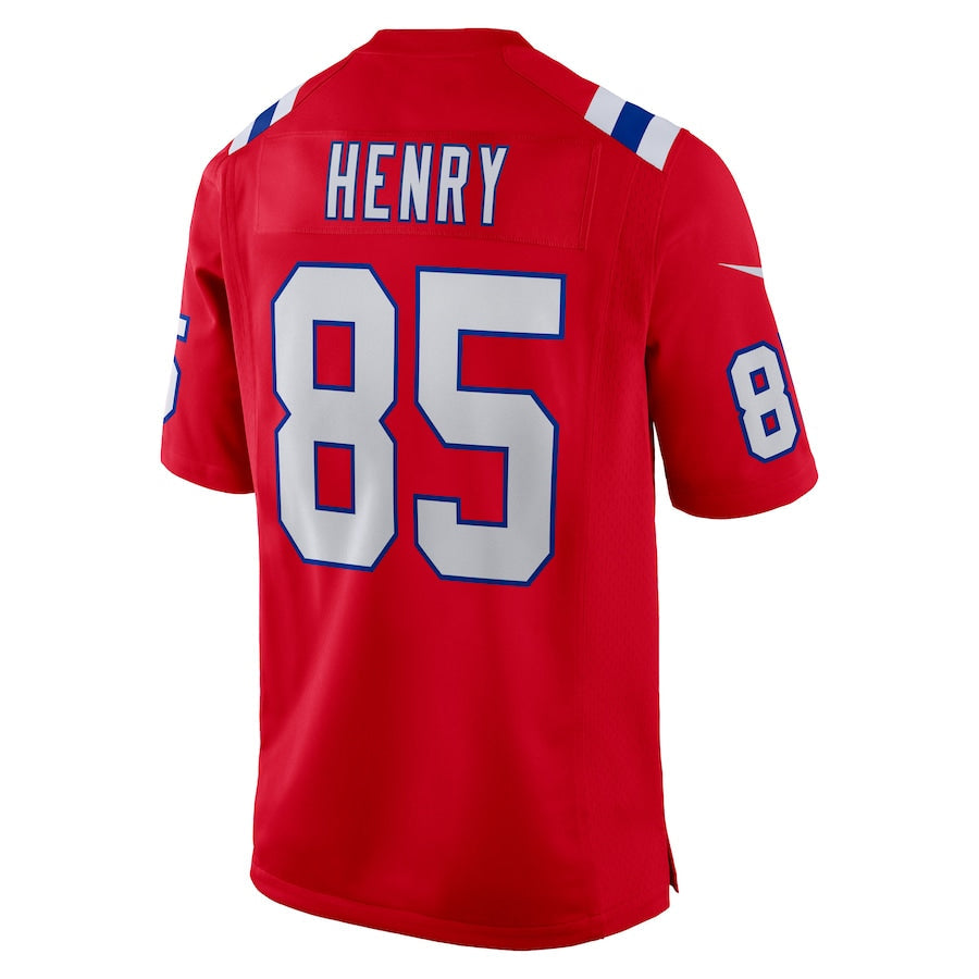 Choea NE.Patriots #85 Hunter Henry Player Navy Red Home Game Stitched Jerseys
