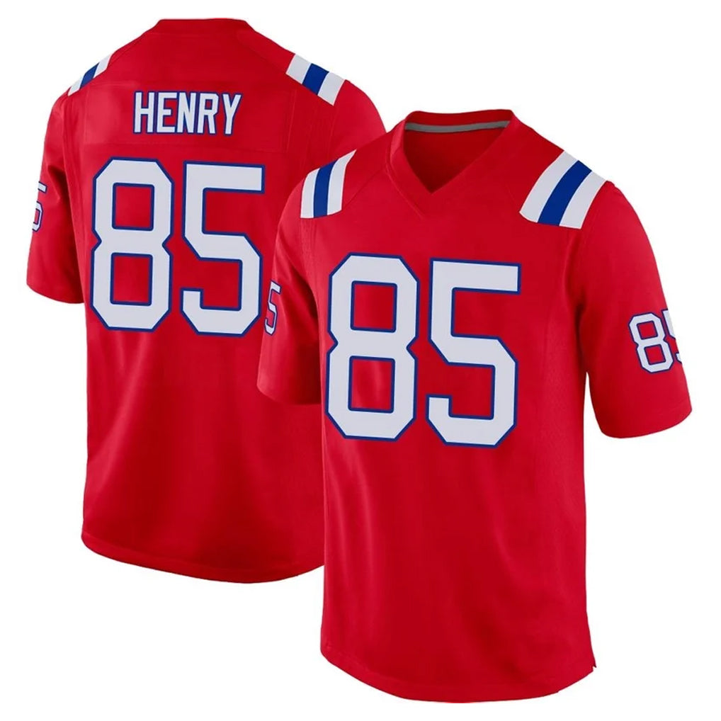 Choea NE.Patriots #85 Hunter Henry Player Red Home Game Stitched Jerseys