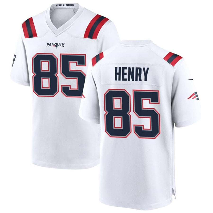Choea NE.Patriots #85 Hunter Henry Player White Home Game Stitched Jerseys
