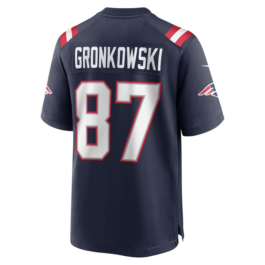 Choea NE.Patriots #87 Rob Gronkowski Navy Team Retired Player Game Stitched Jerseys