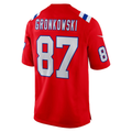 Choea NE.Patriots #87 Rob Gronkowski Red Alternate Retired Player Game Stitched Jerseys