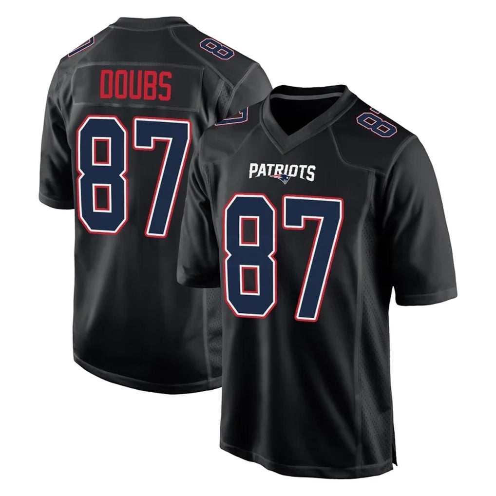 Choea NE.Patriots #87 Romeo Doubs Player Carbon Fashion Limited Home Game Stitched Jerseys