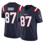 Choea NE.Patriots #87 Romeo Doubs Player Navy Limited Vapor F.U.S.E. Home Game Stitched Jerseys
