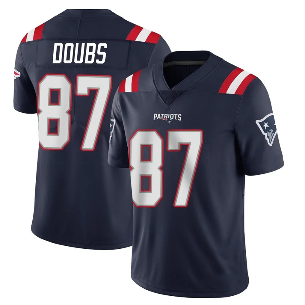 Choea NE.Patriots #87 Romeo Doubs Player Navy Vapor Untouchable Home Game Stitched Jerseys