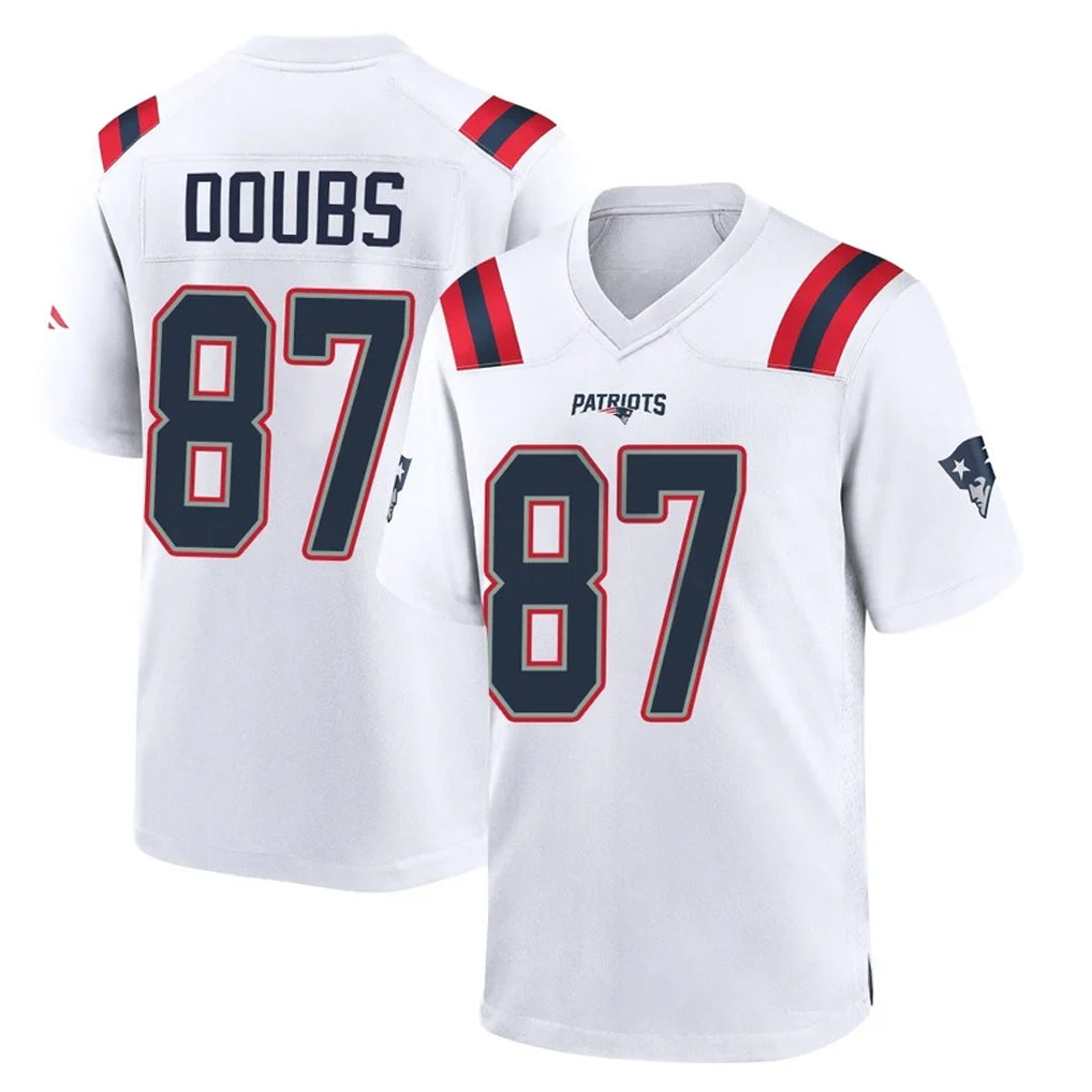 Choea NE.Patriots #87 Romeo Doubs Player White Home Game Stitched Jerseys