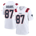 Choea NE.Patriots #87 Romeo Doubs Player White Home Game Stitched Jerseys