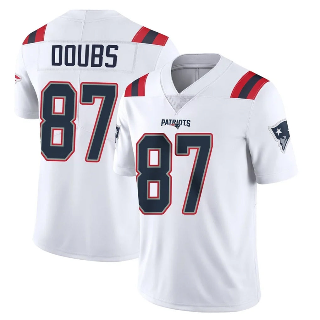Choea NE.Patriots #87 Romeo Doubs Player White Vapor Untouchable Home Game Stitched Jerseys