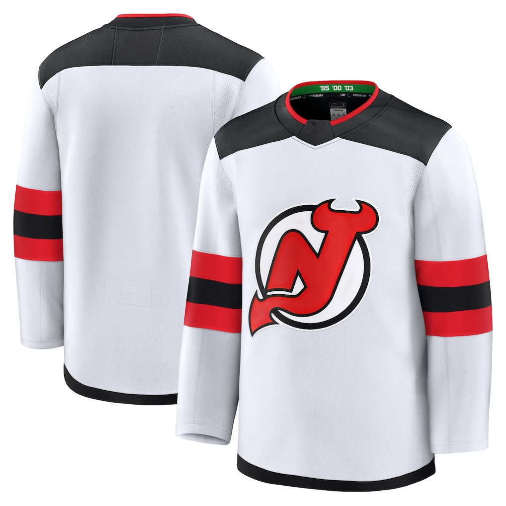 Choea N.Jersey Devils White Away Premium Jerseys