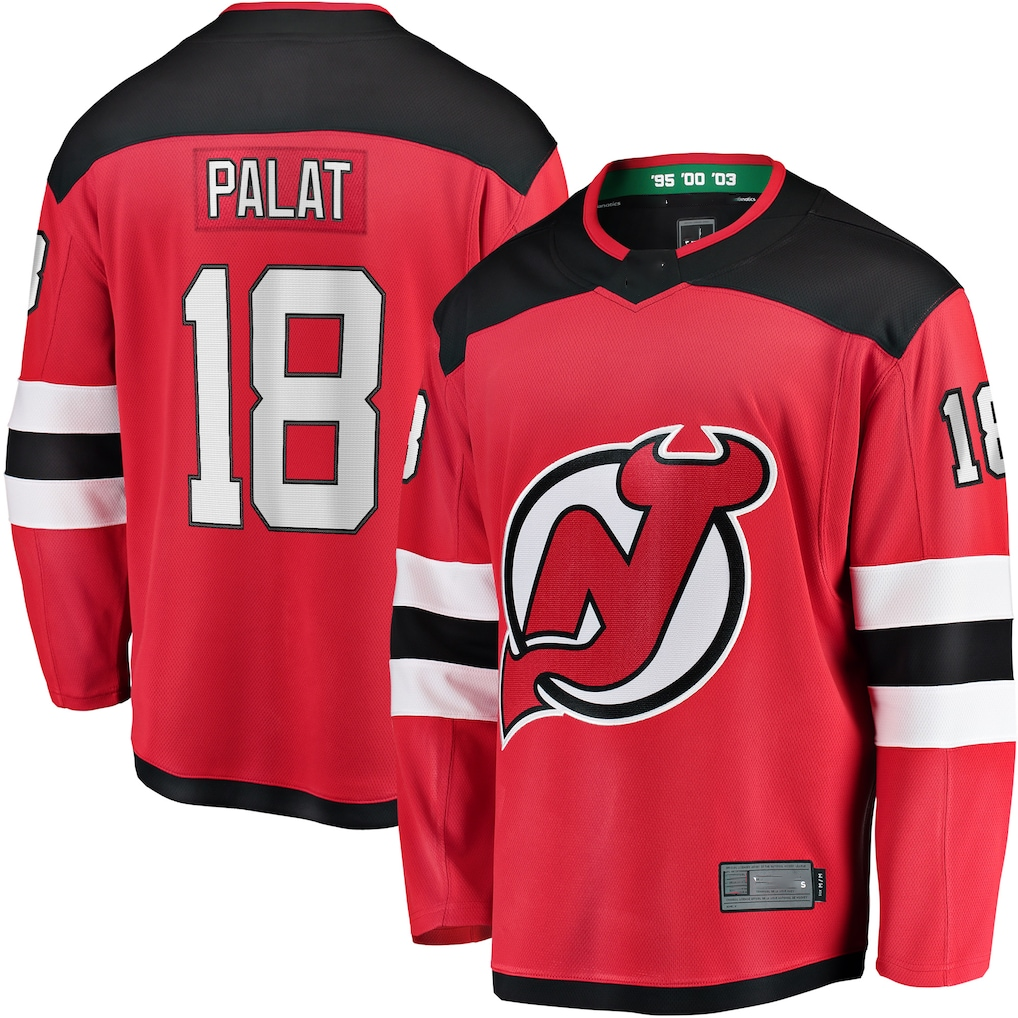 Choea N.Jersey Devils #18 Ondrej Palat Red Home Breakaway Player Jerseys