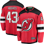 Choea N.Jersey Devils #43 Luke Hughes Red Home Breakaway Player Jerseys