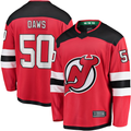 Choea N.Jersey Devils #50 Nico Daws Red Home Breakaway Player Jerseys