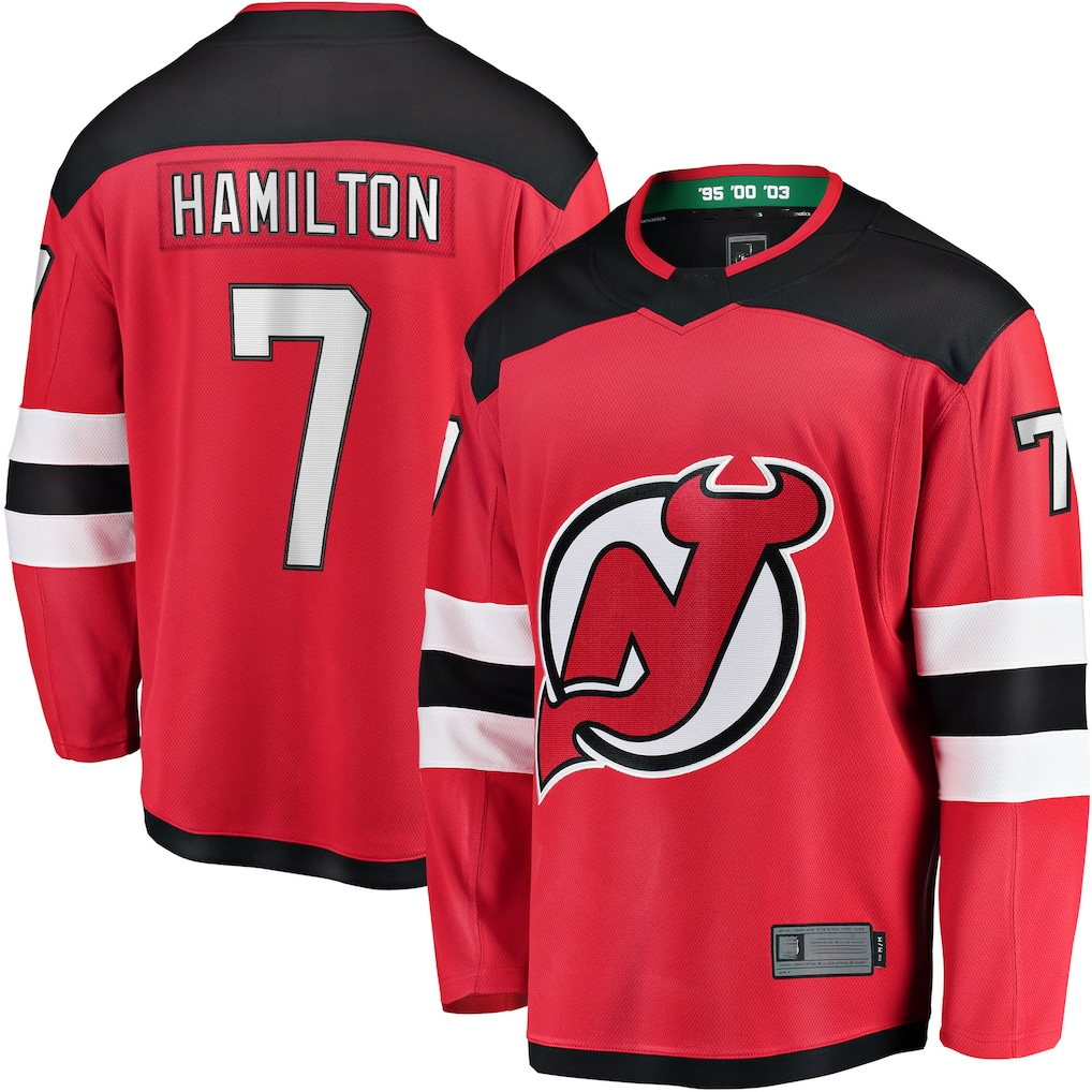 Choea N.Jersey Devils #7 Dougie Hamilton Red Breakaway Player Jerseys