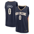 Choea NO.Pelicans #0 Jeremiah Fears Navy Fast Break Replica Stitched Jerseys- Icon Edition