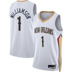 Choea NO.Pelicans #1 Zion Williamson White Swingman Stitched Jerseys- Association Edition