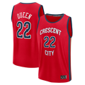 Choea NO.Pelicans #22 Derik Queen Red Fast Break Replica Player Stitched Jerseys- Statement Edition