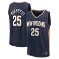 Choea NO.Pelicans #25 Trey Murphy III Navy Fast Break Replica Stitched Jerseys- Icon Edition