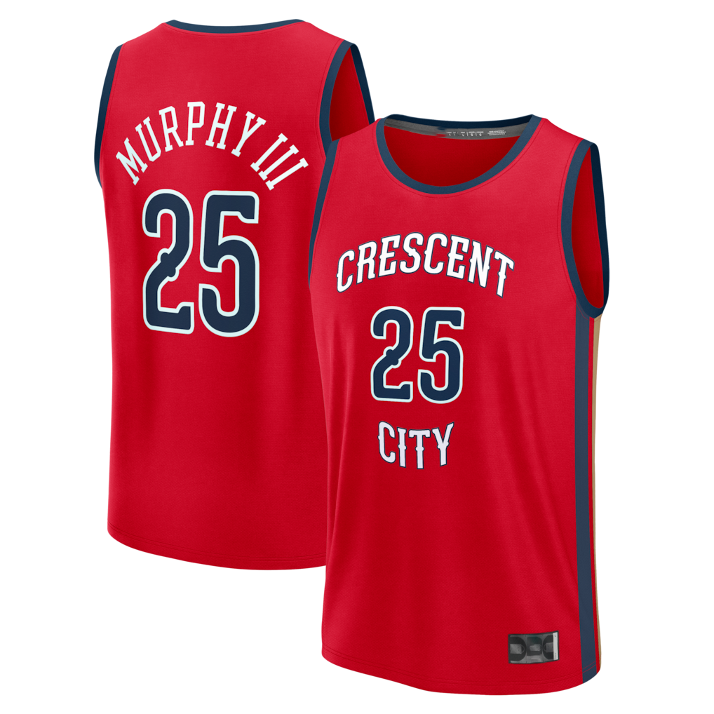 Choea NO.Pelicans #25 Trey Murphy III Red Fast Break Replica Player Stitched Jerseys- Statement Edition