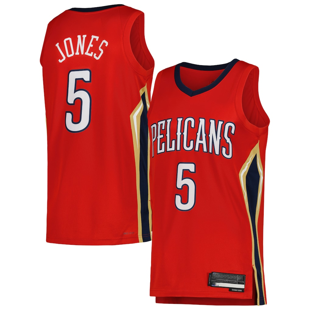 Choea NO.Pelicans #5 Herbert Jones Red Swingman Stitched Jerseys- Statement Edition