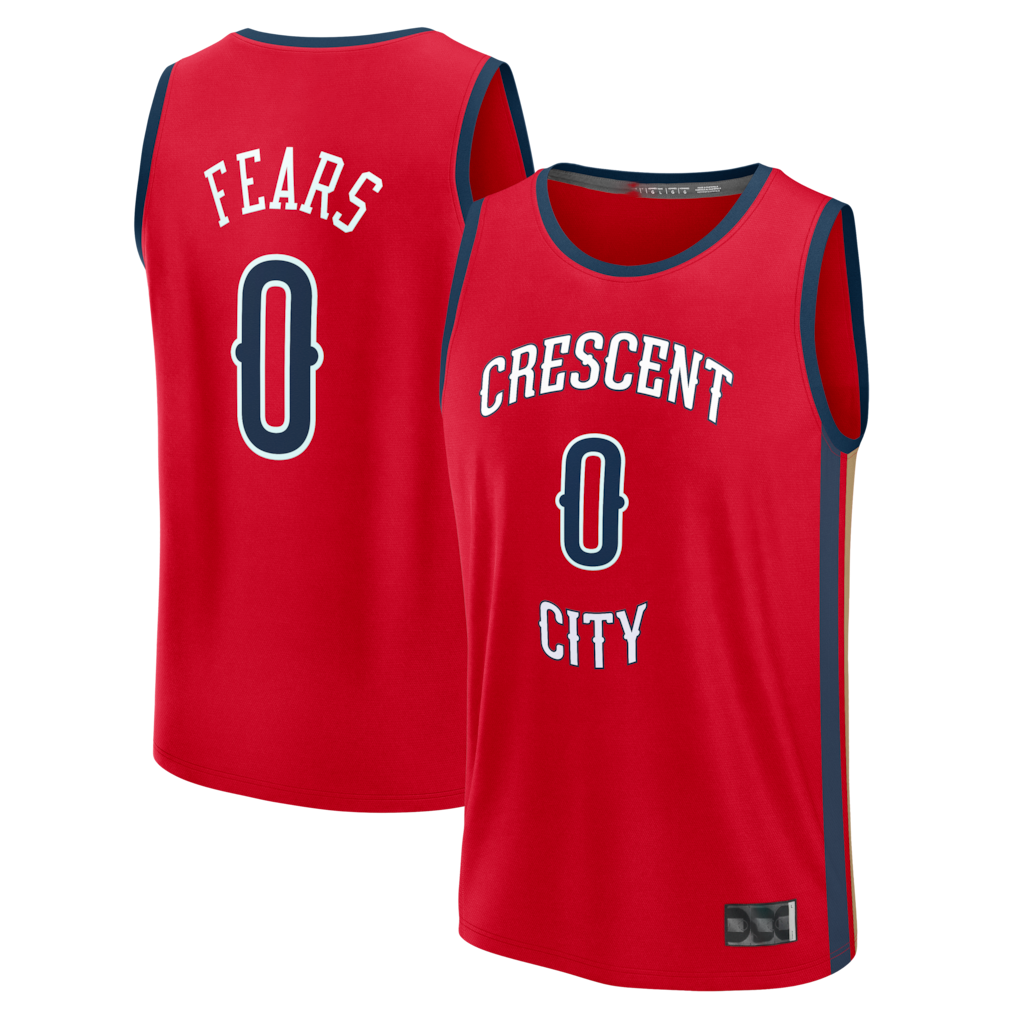 Choea NO.Pelicans #0 Jeremiah Fears Red Fast Break Replica Player Stitched Jerseys- Statement Edition