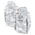 Choea NO.Saints Arctic Camo Salute to Service Pullover Hoodies Limited Game Blank Player Stitched Jerseys