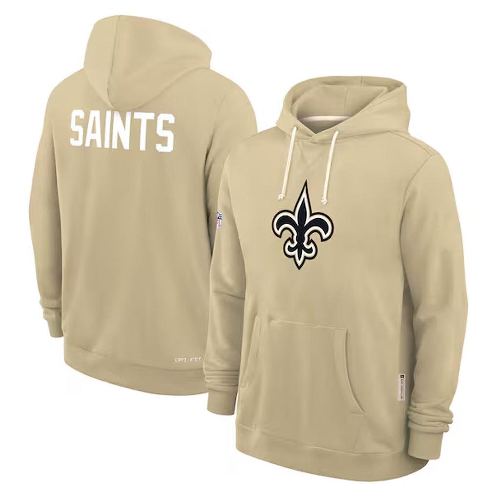 Choea NO.Saints Gold Pullover Hoodies Limited Blank Player Stitched Jerseys