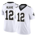 Choea NO.Saints #12 Chris Olave Player White Limited Vapor F.U.S.E. Home Game Stitched Jerseys