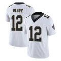 Choea NO.Saints #12 Chris Olave Player White Limited Vapor Untouchable Home Game Stitched Jerseys