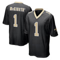 Choea NO.Saints #1 Kool-Aid McKinstry Player Black Home Game Stitched Jerseys