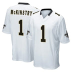 Choea NO.Saints #1 Kool-Aid McKinstry Player White Home Game Stitched Jerseys