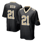 Choea NO.Saints #21 Justin Reid Player Black Home Game Stitched Jerseys
