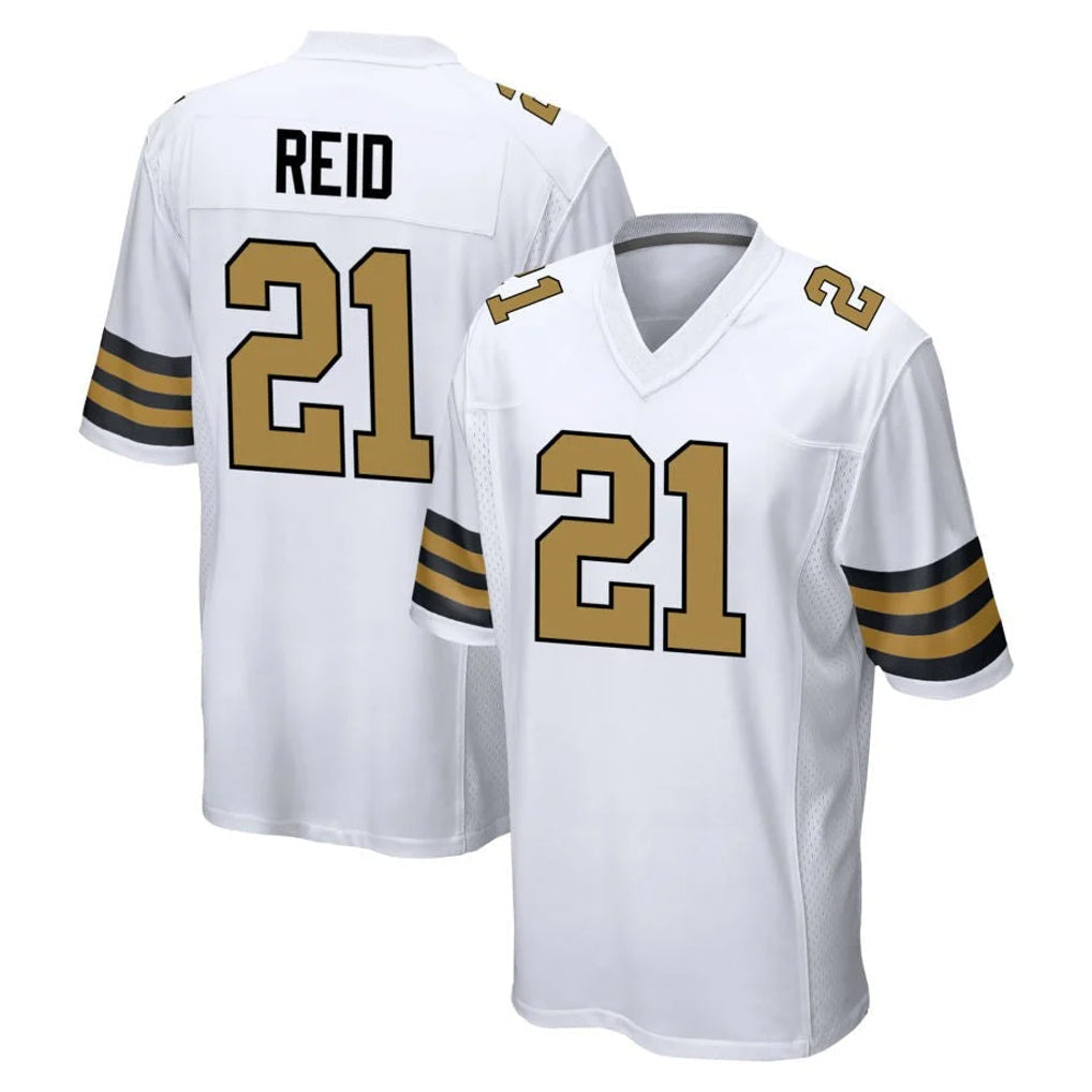 Choea NO.Saints #21 Justin Reid Player White Alternate Home Game Stitched Jerseys