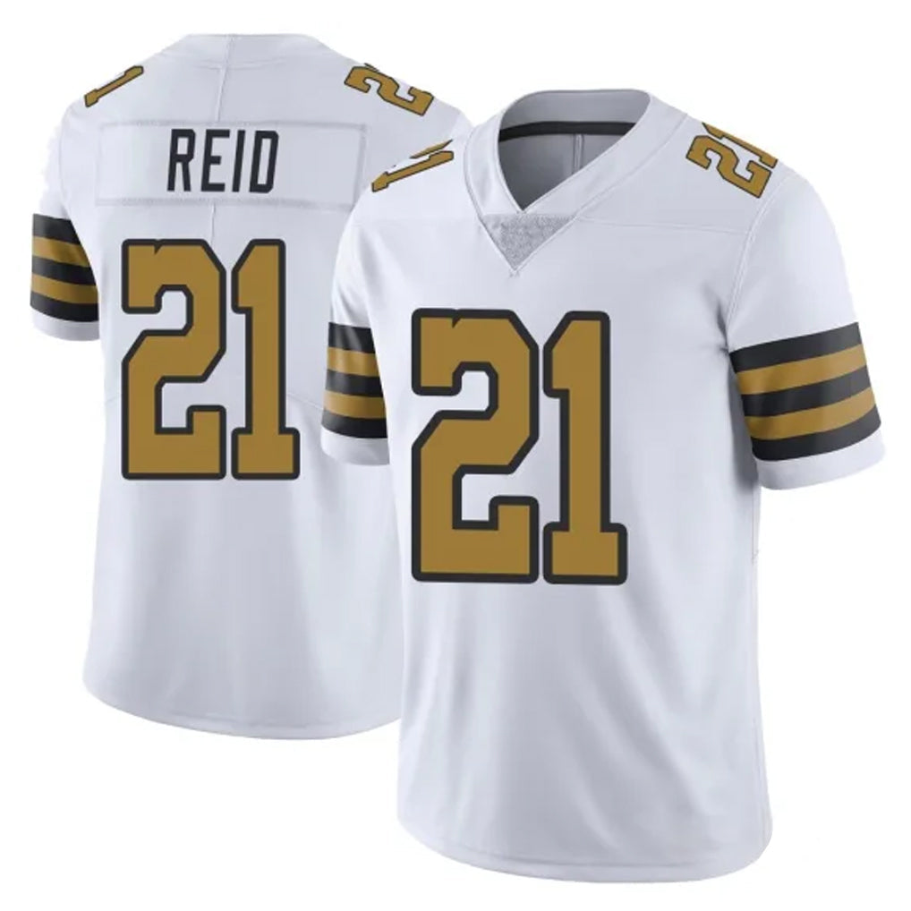 Choea NO.Saints #21 Justin Reid Player White Limited Color Rush Home Game Stitched Jerseys