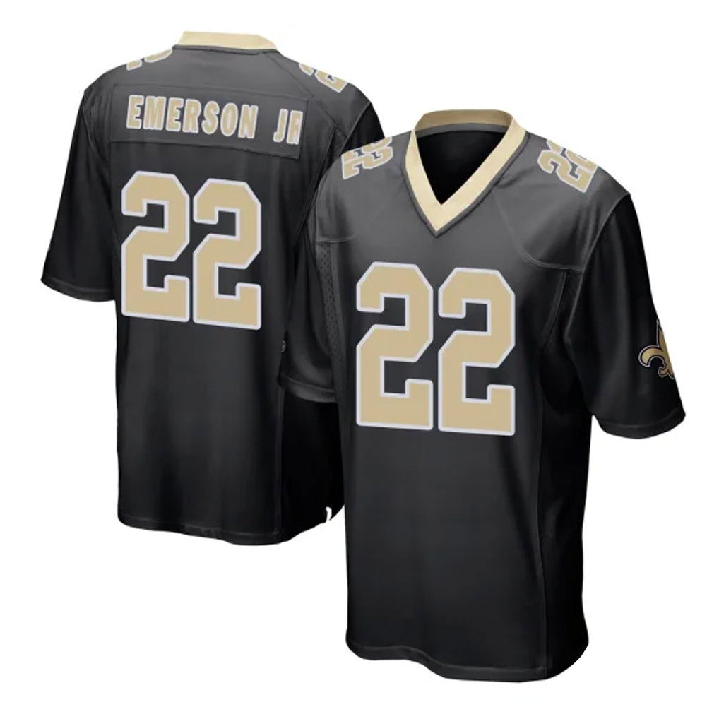 Choea NO.Saints #22 Martin Emerson Jr. Player Black Home Game Stitched Jerseys