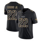 Choea NO.Saints #22 Martin Emerson Jr. Player Black Impact Limited Home Game Stitched Jerseys