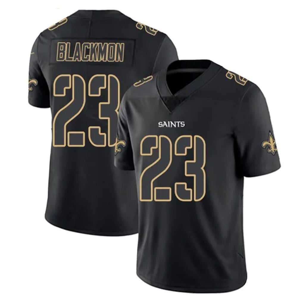 Choea NO.Saints #23 Julian Blackmon Player Black Impact Limited Home Game Stitched Jerseys
