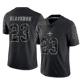 Choea NO.Saints #23 Julian Blackmon Player Black Limited Reflective Home Game Stitched Jerseys