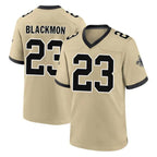 Choea NO.Saints #23 Julian Blackmon Player Gold Home Game Stitched Jerseys
