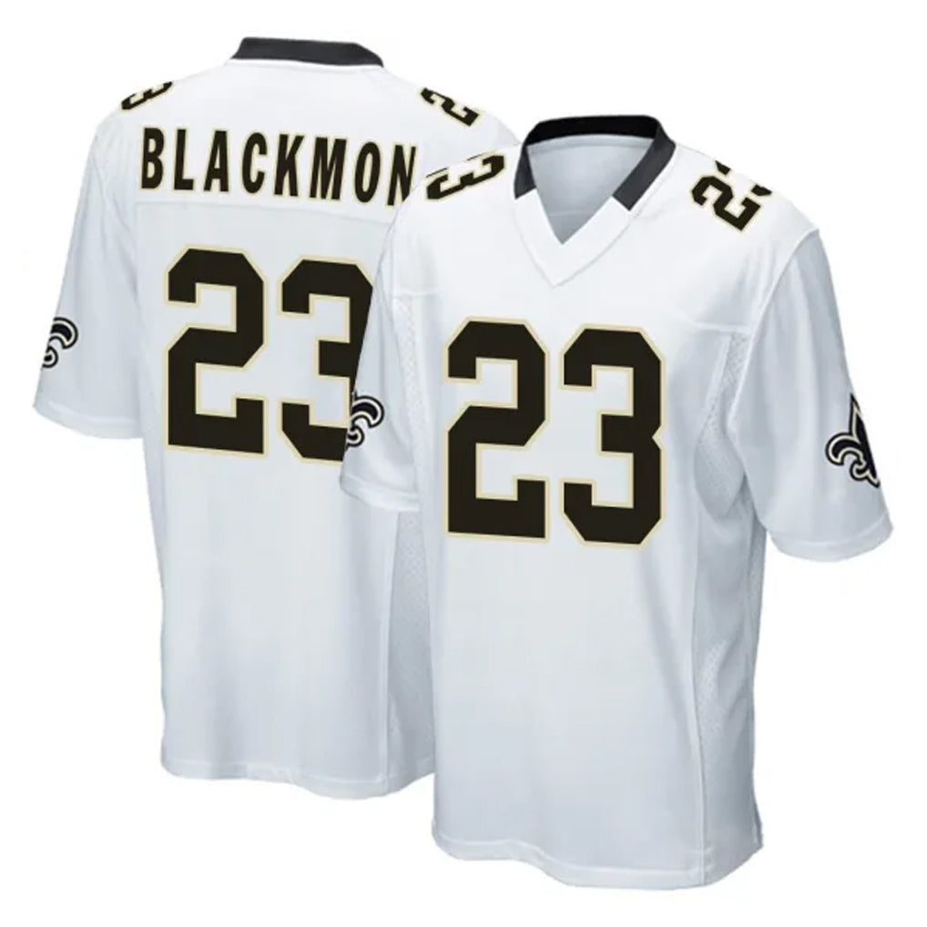 Choea NO.Saints #23 Julian Blackmon Player White Home Game Stitched Jerseys