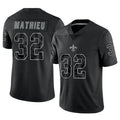Choea NO.Saints #32 Tyrann Mathieu Player Black RFLCTV Limited Stitched Jerseys