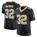 Choea NO.Saints #32 Tyrann Mathieu Player Black Vapor F.U.S.E. Limited Stitched Jerseys